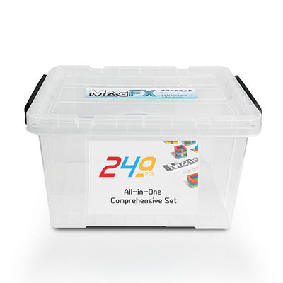 สีสันการศึกษา แม็กเนติก บล็อกสร้าง 249Pcs สําหรับอนุบาล สื่อการสอน