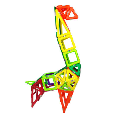 OEM ODM 3D กระเบื้องแม่เหล็ก สัตว์ โครงสร้างนกกุหลาบ ชุดก้อนแม่เหล็กสําหรับเด็ก