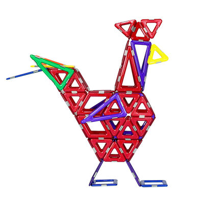 ไก่สีสัน สัตว์ กระเบื้องแม่เหล็ก แผ่นแม่เหล็ก ของเล่นสําหรับการเรียนรู้ที่มีพลัง
