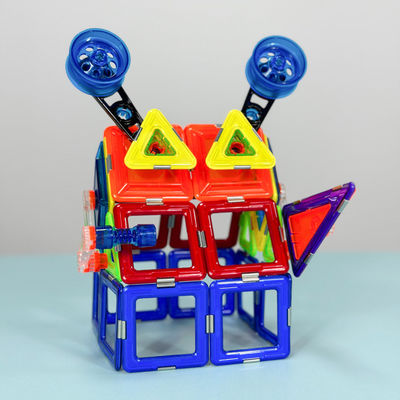 OEM สีสัน แม็กเนติก วิทยาศาสตร์ กระเบื้อง ปริศนา ของเล่น Mecha House รูปปั้นมอนสเตอร์